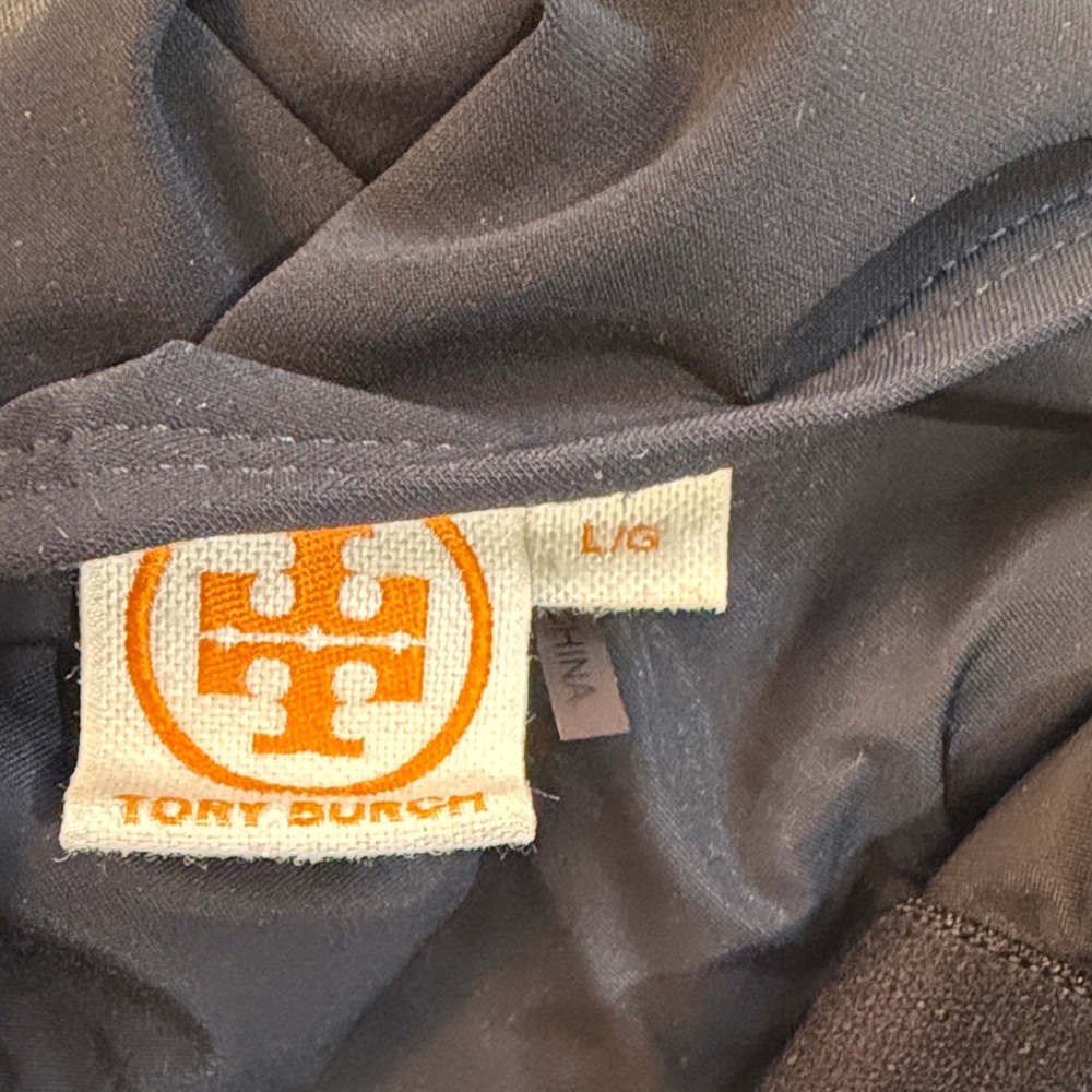 Tory Burch Black One Shoulder One Piece Swimsuit with Gold Accent - Picture 5 of 6